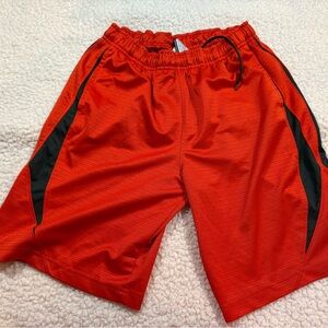 Nike Orange and Black Athletic Shorts